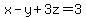 x-y%2B3z=3
