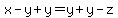 x-y%2By=y%2By-z