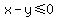 x-y%3C=0