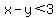 x-y%3C3