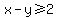 x-y%3E=2