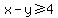 x-y%3E=4