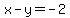 x-y+=+-2