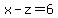 x-z=6