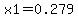 x1=0.279