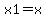 x1=x
