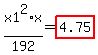x1%5E2%2F192%2Ax=highlight_red%28+4.75+%29