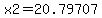 x2=20.79707