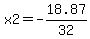 x2+=+-18.87%2F32+