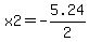 x2+=+-5.24%2F2+
