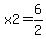 x2+=+6%2F2+