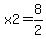 x2+=+8%2F2+