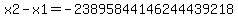 x2-x1=-23895844146244439218