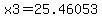 x3=25.46053