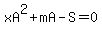xA%5E2%2BmA-S=0