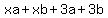 xa%2Bxb%2B3a%2B3b