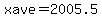 xave=2005.5