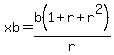 xb=b%281%2Br%2Br%5E2%29%2Fr