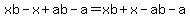 xb-x%2Bab-a=xb%2Bx-ab-a
