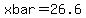 xbar+=+26.6