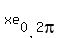xe%5B0%2C2pi%5D