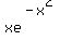 xe%5E%28-x%5E2%29
