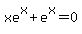 xe%5Ex%2Be%5Ex=0