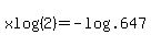 xlog%282%29=-log%28.647%29