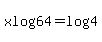 xlog64+=+log%284%29