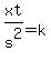 xt%2Fs%5E2=k