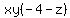 xy%28-4+-z%29