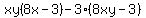 xy%288x-3%29-3%288xy-3%29