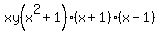 xy%28x%5E2+%2B+1%29%28x+%2B+1%29%28x+-+1%29