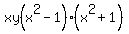 xy%28x%5E2+-+1%29%28x%5E2+%2B+1%29