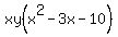 xy%28x%5E2-3x-10%29