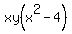 xy%28x%5E2-4%29