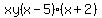 xy%28x-5%29%28x%2B2%29