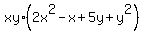 xy%2A%282x%5E2+-+x+%2B+5y+%2B+y%5E2%29