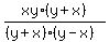 xy%2A%28y+%2Bx%29%2F%28%28y%2Bx%29%2A%28y-x%29%29