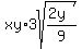 xy%2A3sqrt%28%282y%29%2F9%29