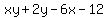 xy%2B2y-6x-12