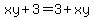 xy%2B3=3%2Bxy