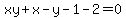 xy%2Bx-y-1-2=0
