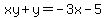 xy%2By=-3x-5