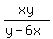 xy%2F%28y-6x%29