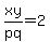 xy%2Fpq=2