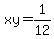 xy=1%2F12
