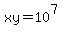 xy=10%5E7