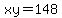xy=148