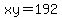 xy=192